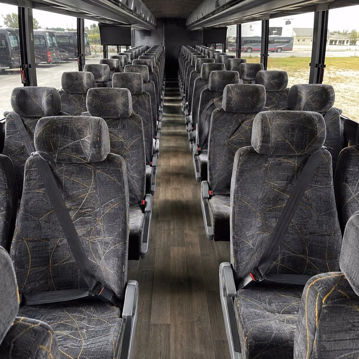 san antonio charter bus interior